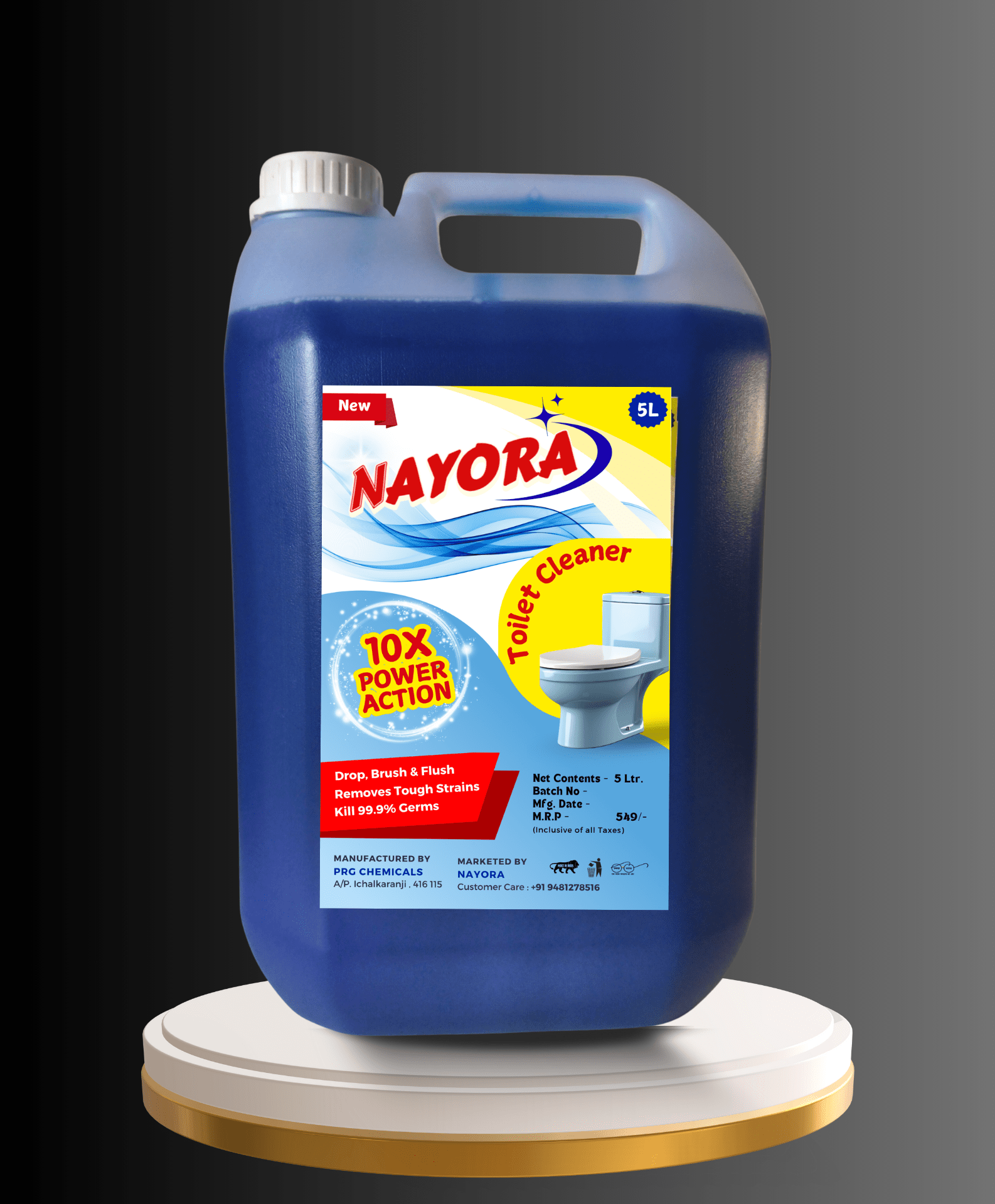 4 in 1 Home Cleaning Combo Pack | 5 Ltr Each (1 Scented Phenyl, 1 Matic Liquid, 1 Toilet Cleaner, 1 Dishwash Liquid) - Image 4