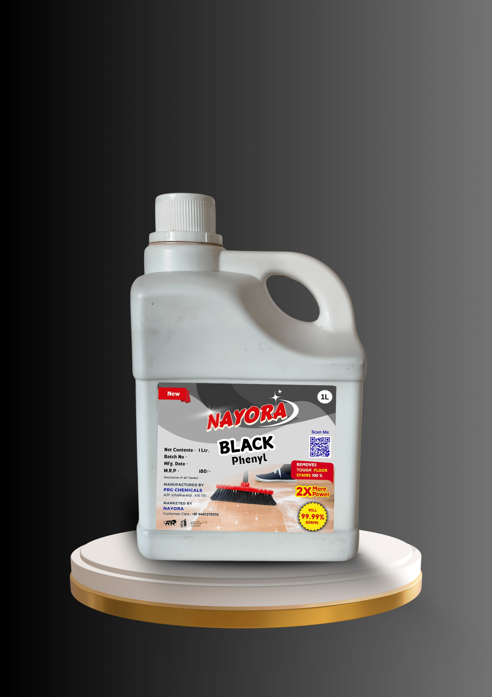 Black Phenyl - 1 Litre | Powerful disinfectant