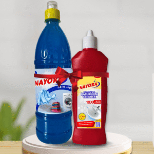 Nayora Matic Liquid - 1Ltr & Bathroom Cleaner - 500 ml Combo Pack | Tough on Stains, Gentle on Home (Pack of 2)