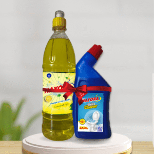 Nayora Dishwash Liquid - 1Ltr & Toilet Cleaner - 500 ml Combo Pack | Tough on Stains, Gentle on Home (Pack of 2)