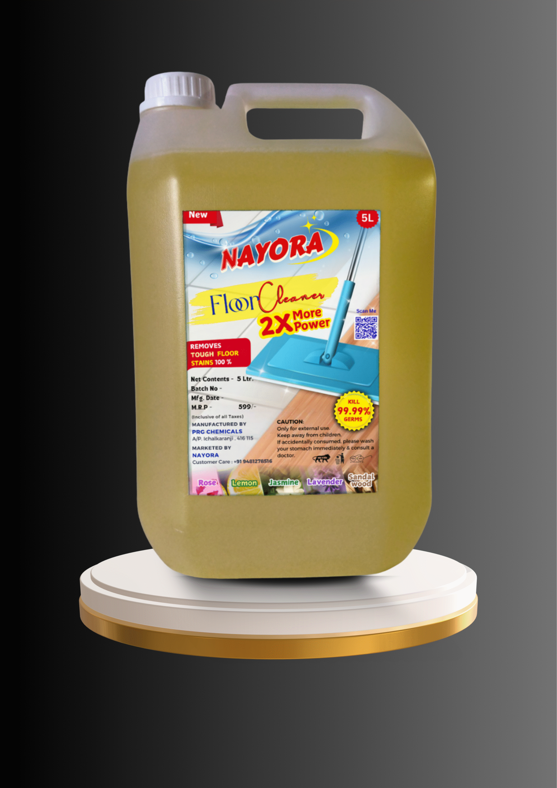 Nayora Floor Cleaner (5L x 1), Dishwash Liquid (5L x 2) & Matic Liquid (5L x 1) - Combo Pack - Image 4