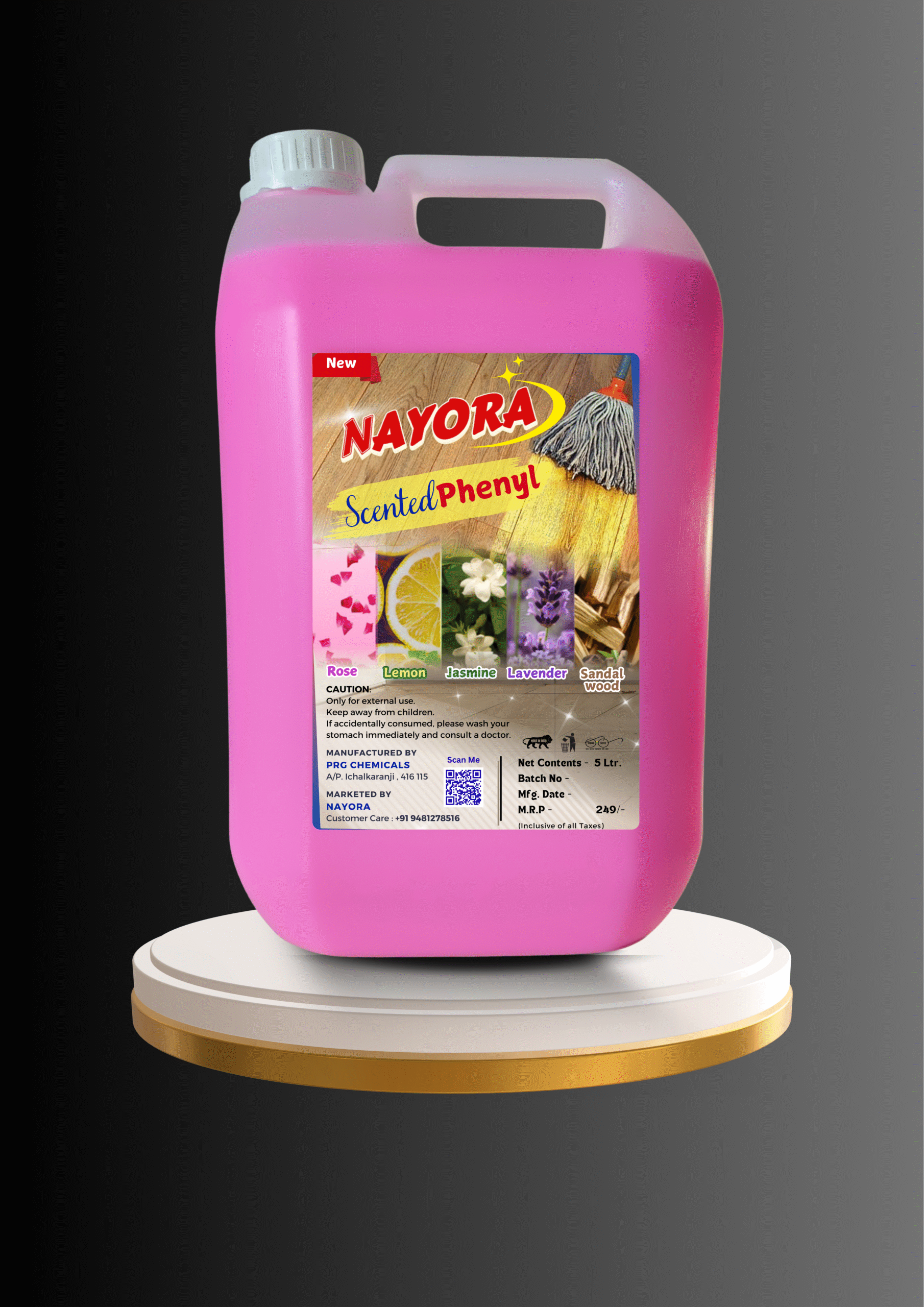 Scented Phenyl Liquid 5 Litre | Suitable for All Floor Cleaner Mops | Kills 99.9% Germs